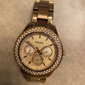 Rose Gold Fossil Watch